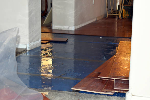 Professional Burst Pipe Cleanup technician working in Morris, OK